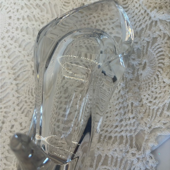 Bohemia 24% Lead Crystal Glass Slipper Princess Shoe Figurine 8” X 5" - Picture 9 of 11